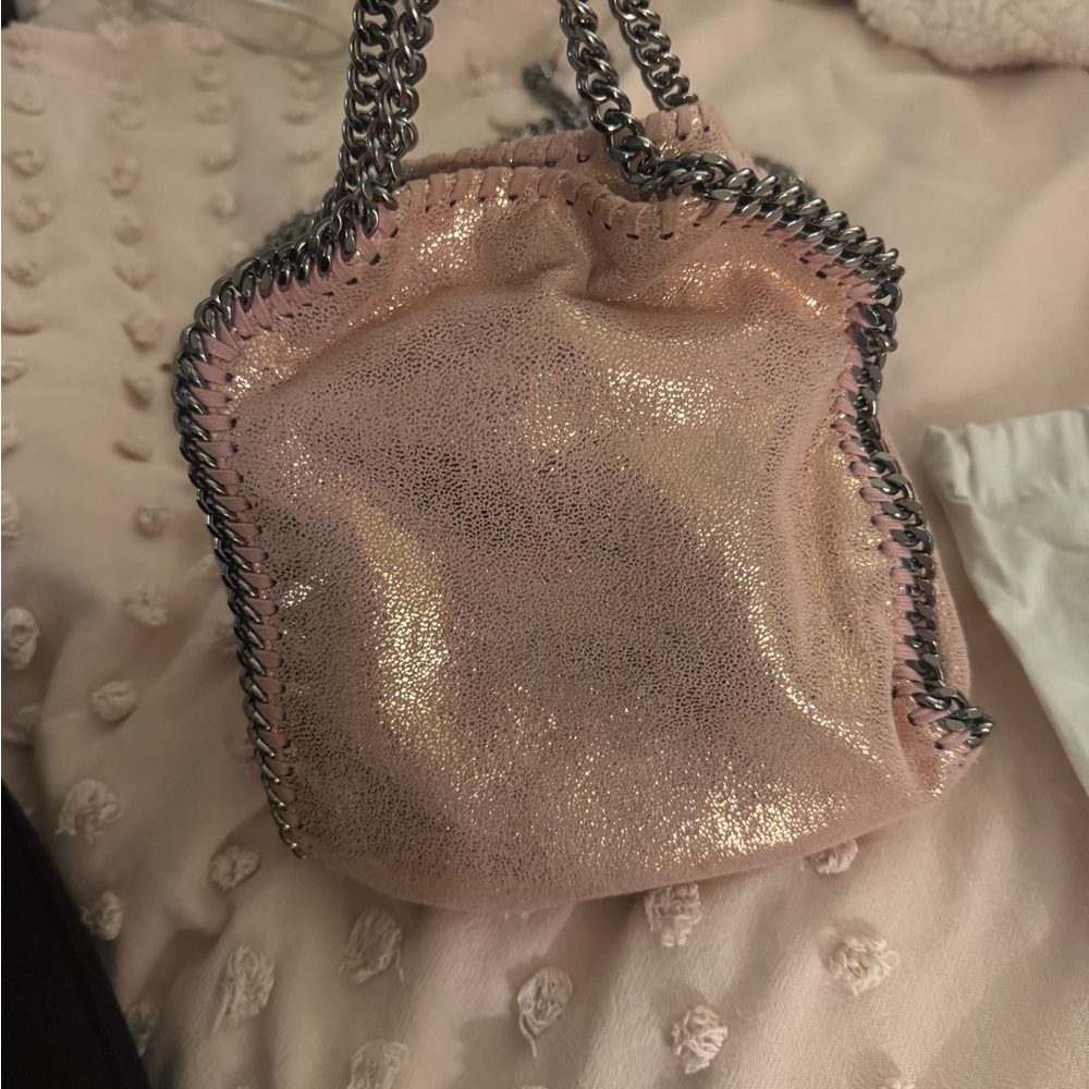 Stella McCartney Shimmering Pink Crossbody Bag - Picture 5 of 5